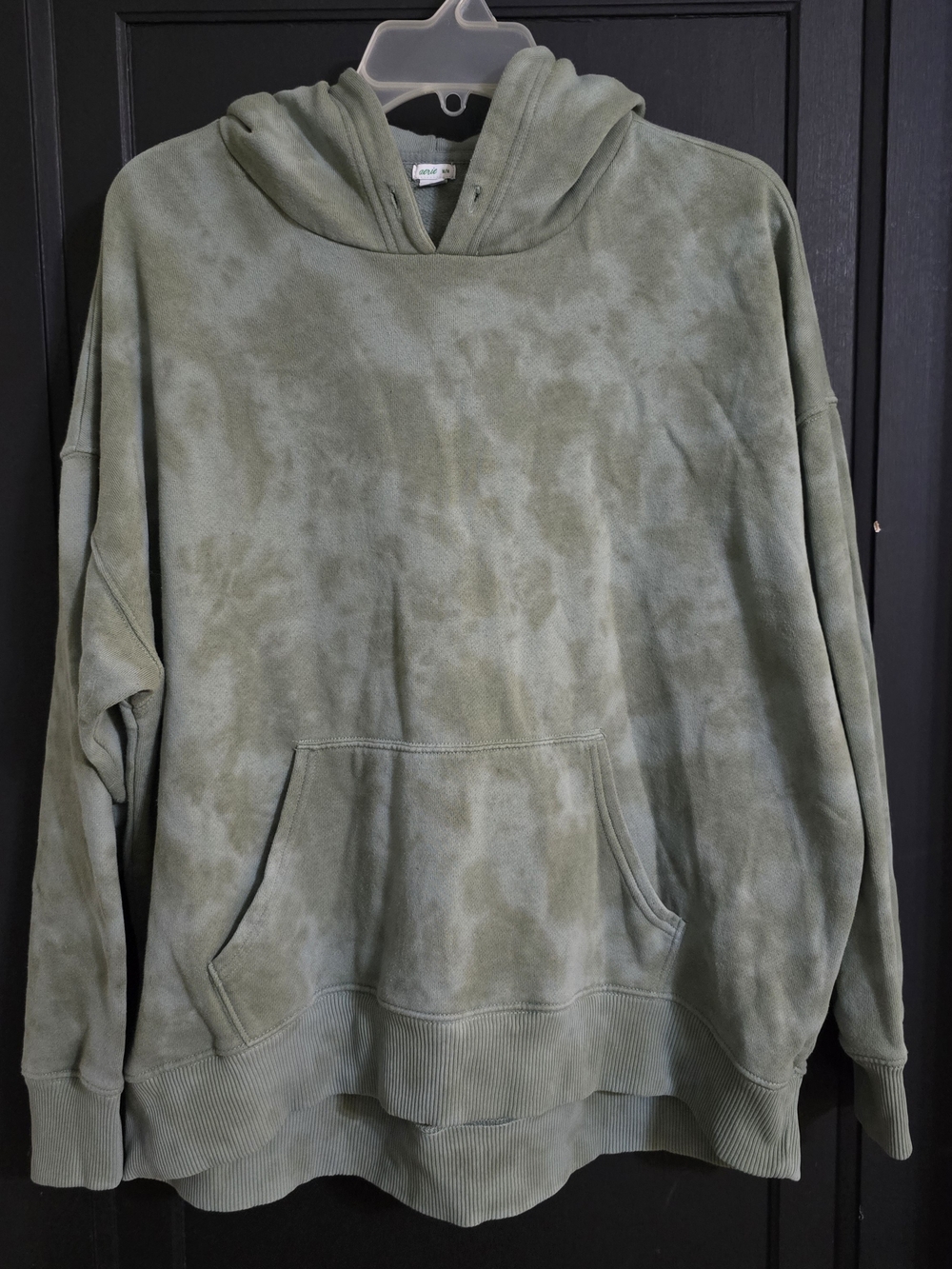 Aerie Sage Tie-Dye Hoodie Sweater